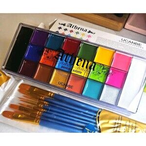 Ucanbe Athena Painting Palette Face Body Oil Paint Professional Non-Toxic - NEW